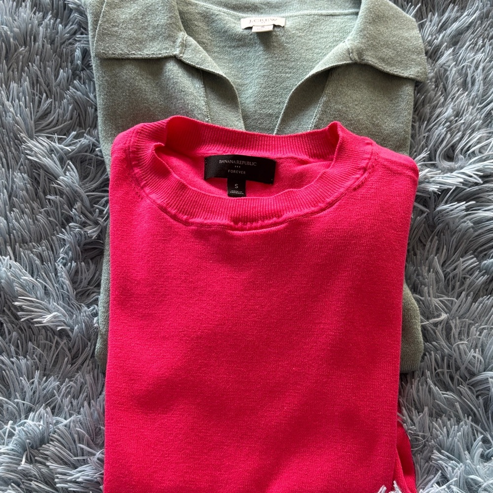 Two Sweaters. Banana Republic and J Crew